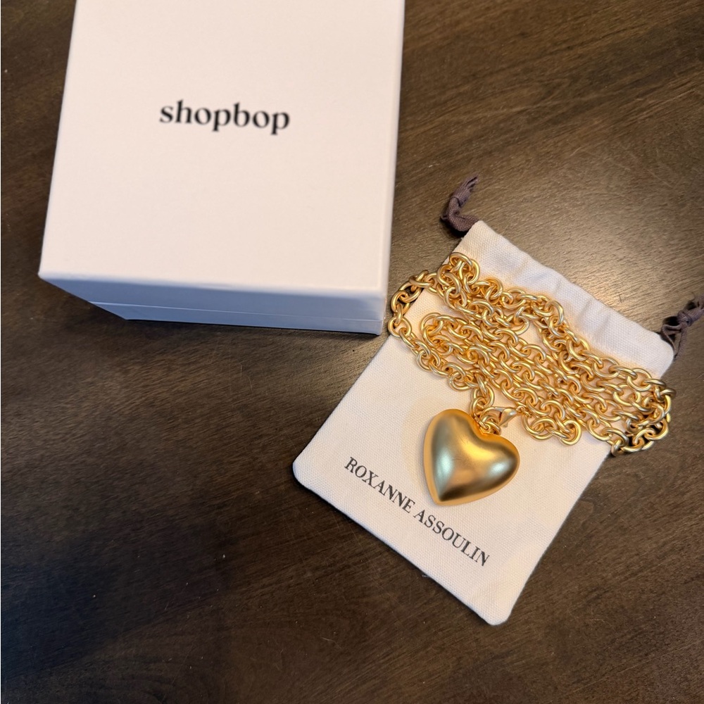 Roxanne Assoulin Gold Heart Pendant Necklace